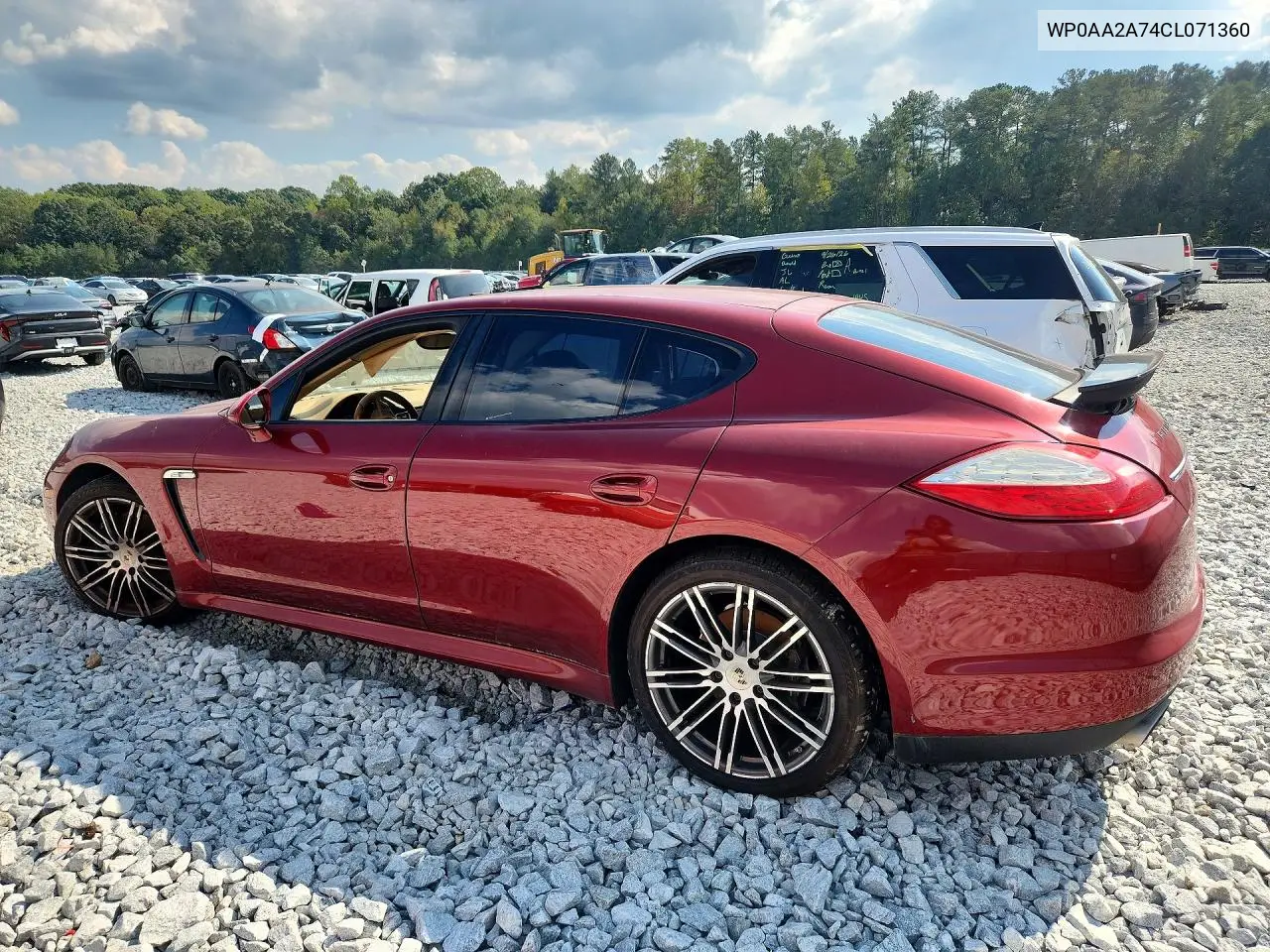 2012 PORSCHE PANAMERA VIN WP0AA2A74CL071360 — фото 2