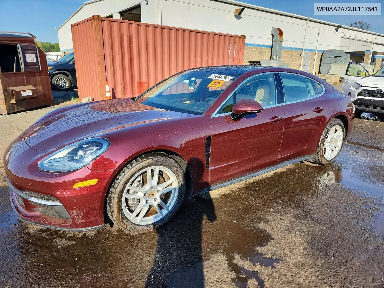 PORSCHE PANAMERA 2018, VIN WP0AA2A72JL117541