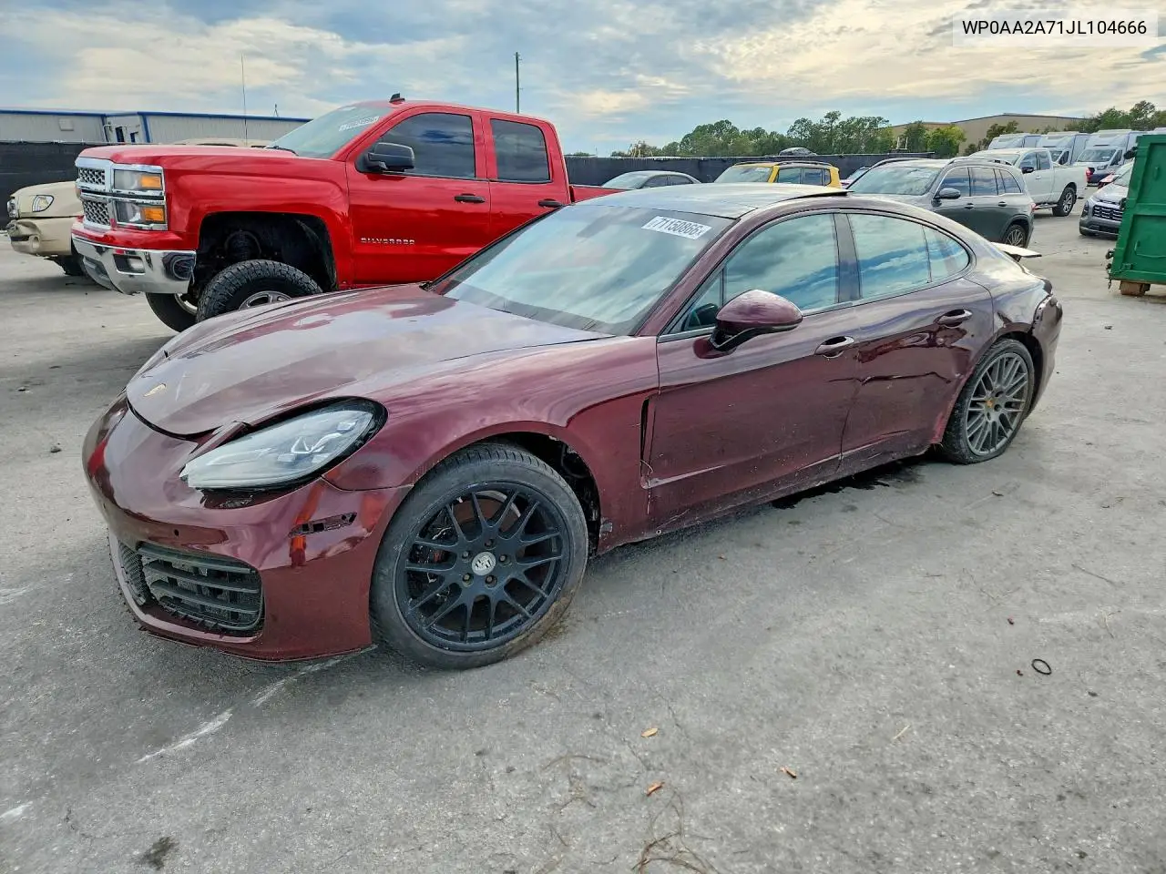 PORSCHE PANAMERA 2018, VIN WP0AA2A71JL104666