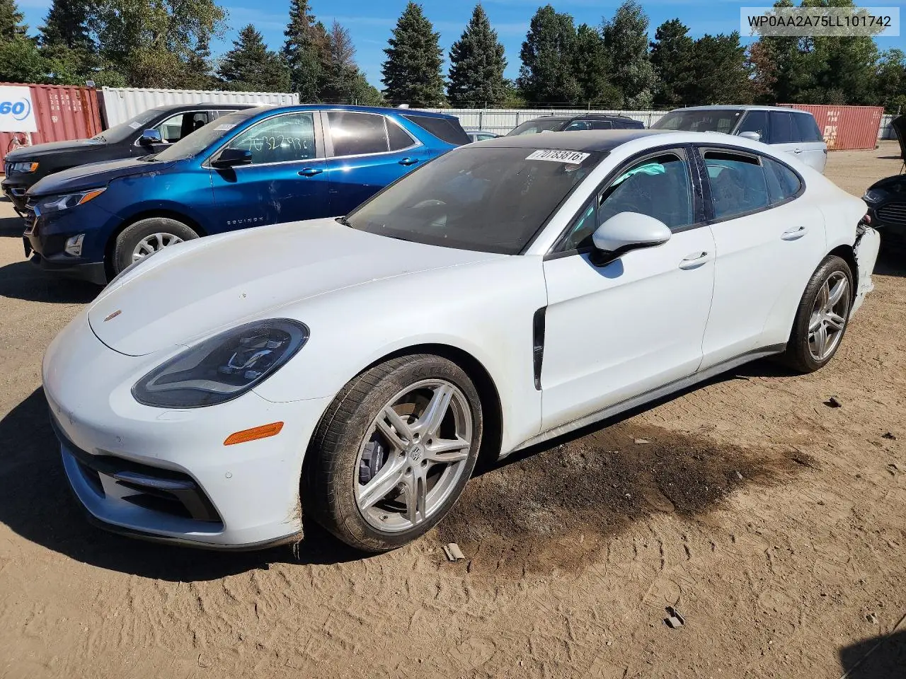 PORSCHE PANAMERA 2020, VIN WP0AA2A75LL101742