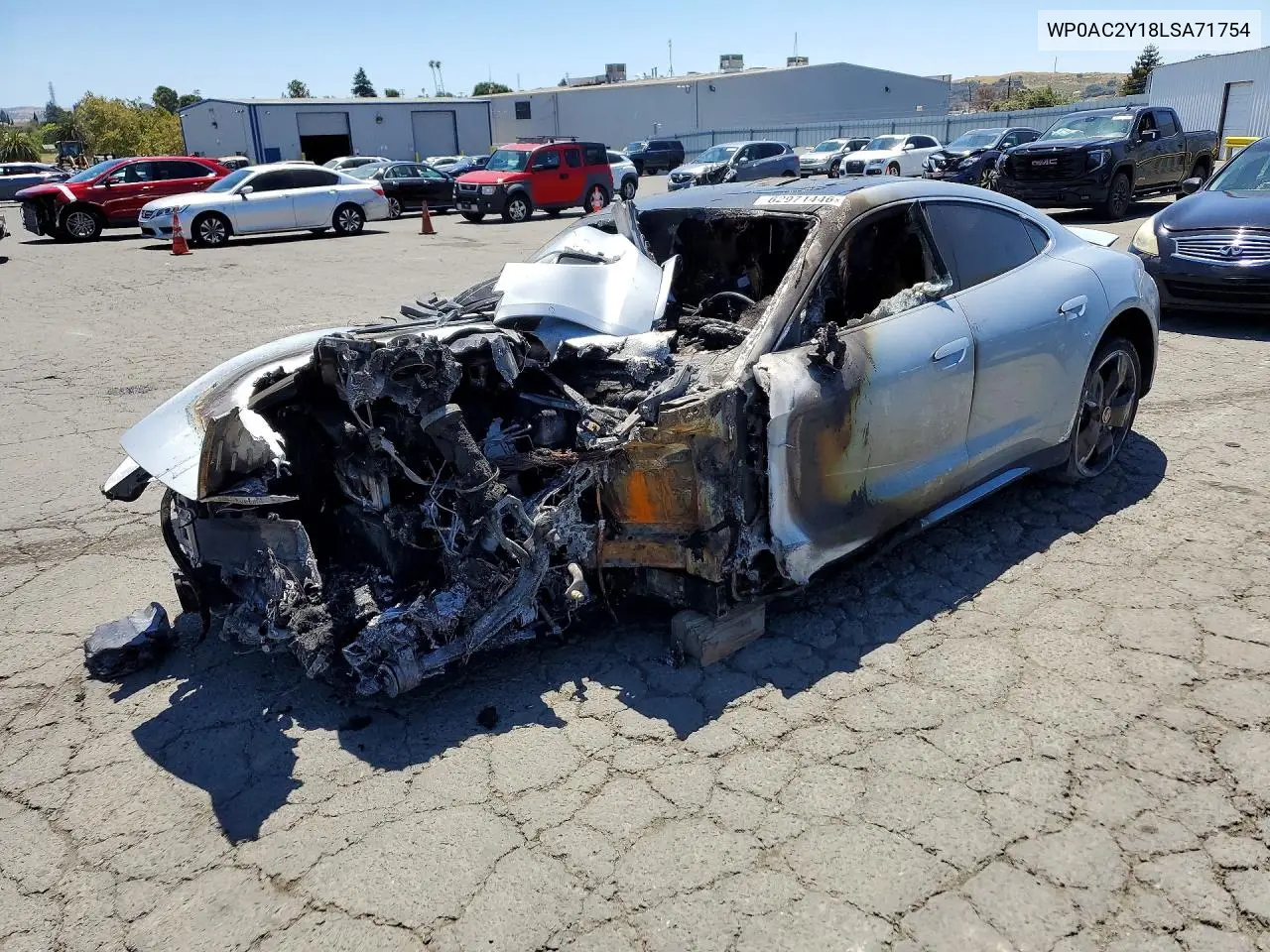PORSCHE TAYCAN 2020, VIN WP0AC2Y18LSA71754