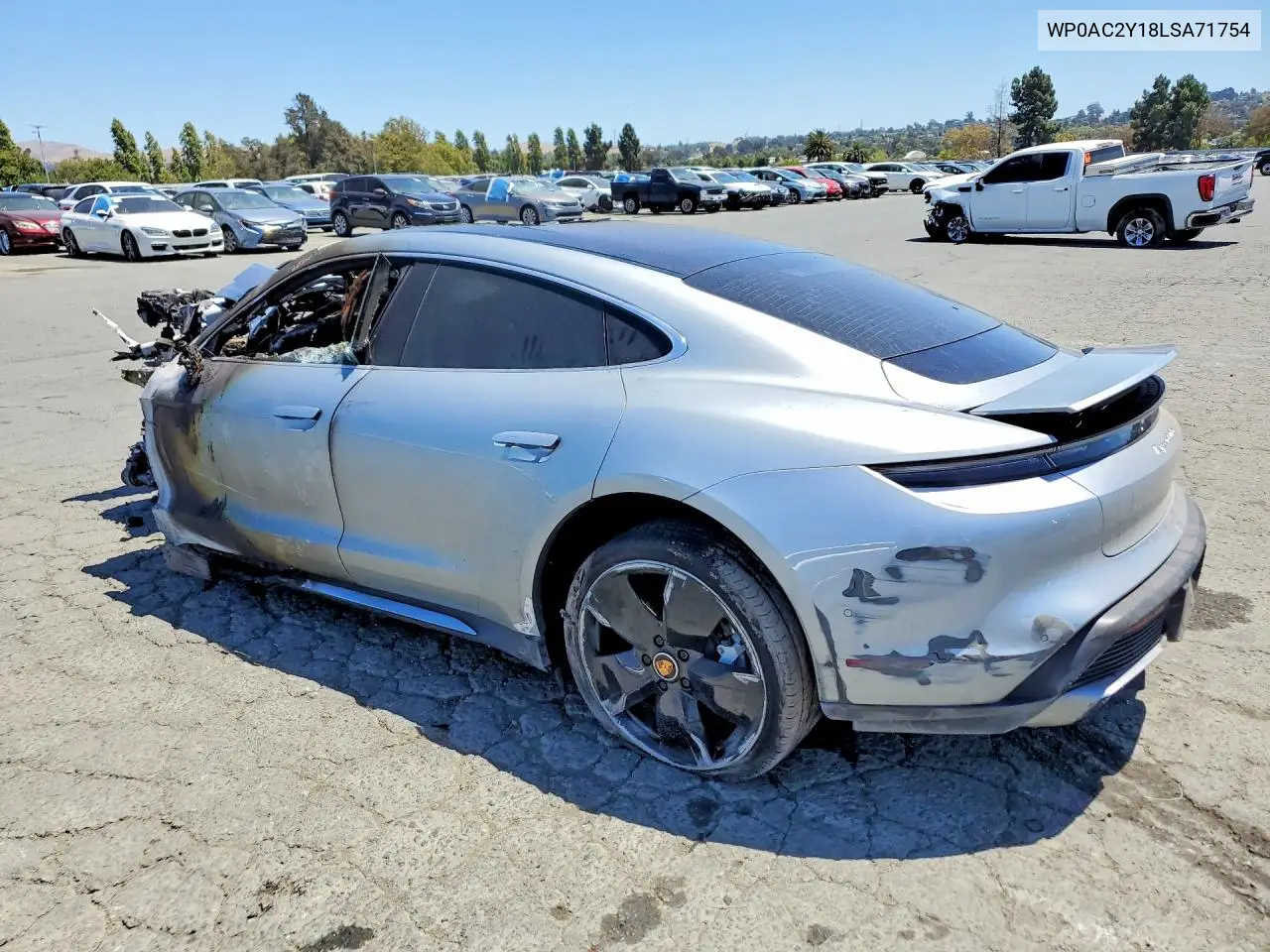 2020 PORSCHE TAYCAN VIN WP0AC2Y18LSA71754 — фото 2