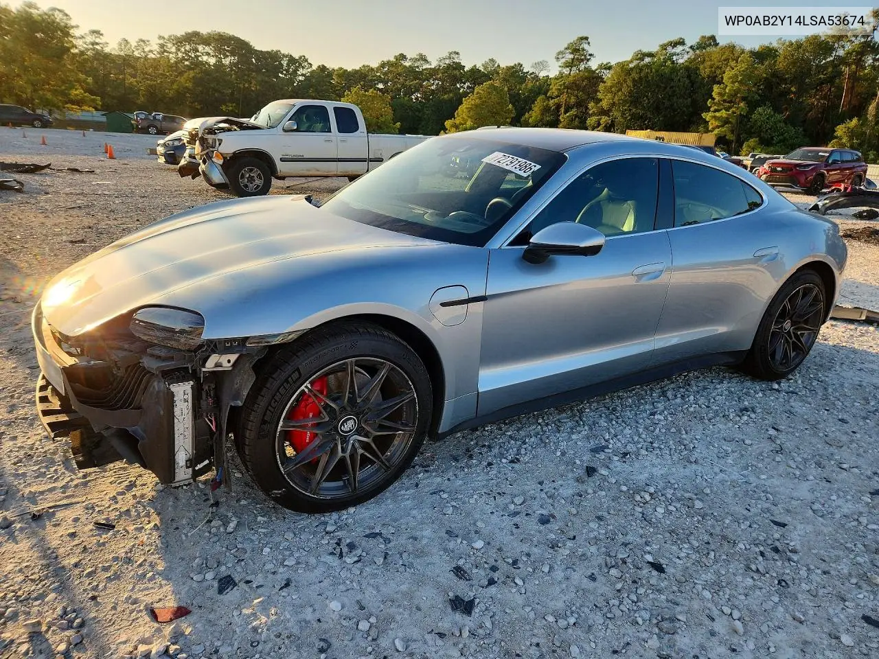 PORSCHE TAYCAN 2020, VIN WP0AB2Y14LSA53674