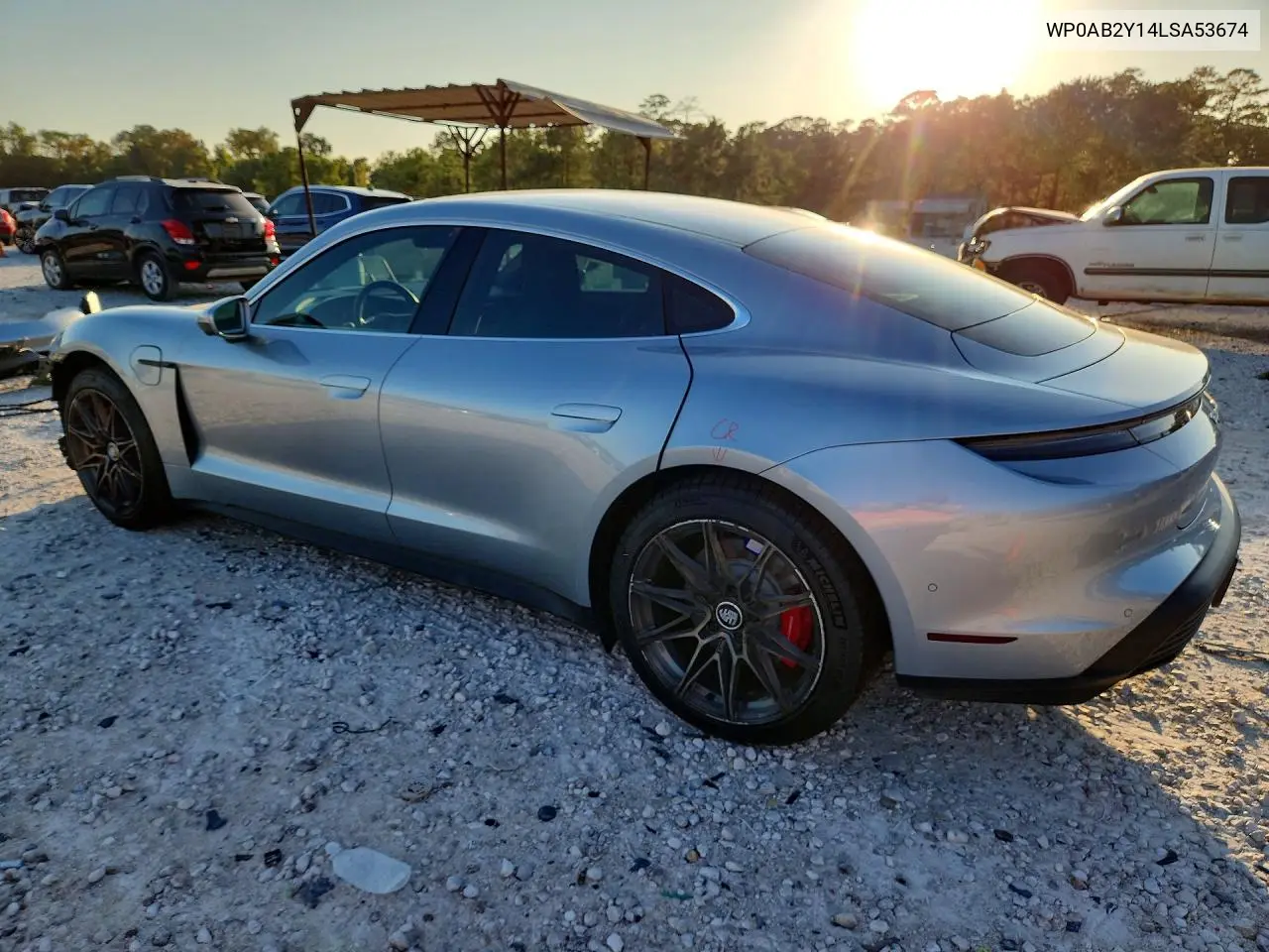 2020 PORSCHE TAYCAN VIN WP0AB2Y14LSA53674 — фото 2
