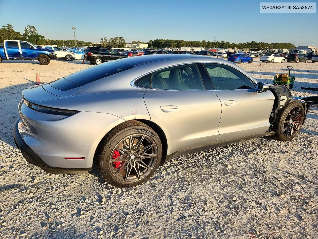 2020 PORSCHE TAYCAN VIN WP0AB2Y14LSA53674 — фото 3