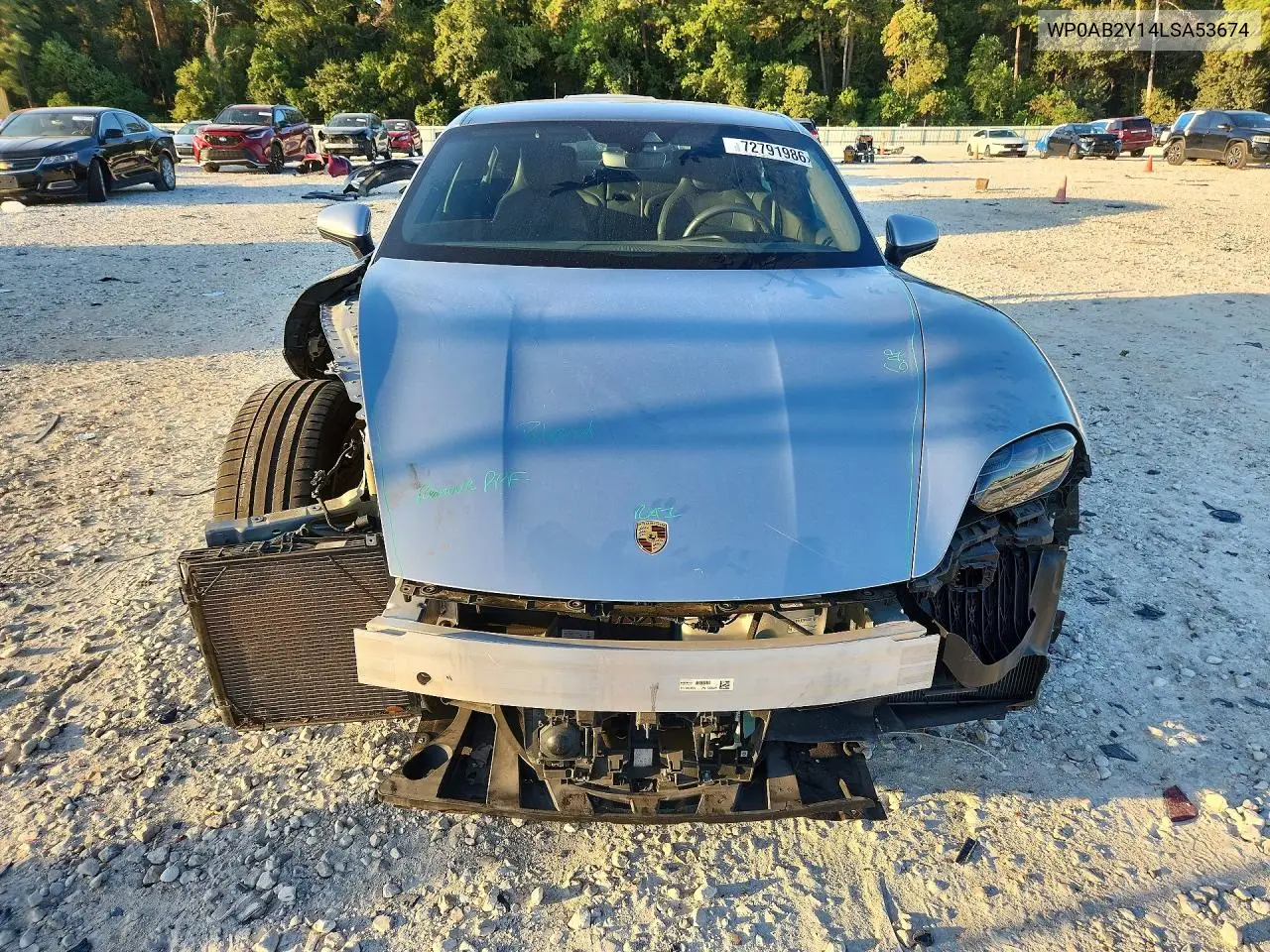 2020 PORSCHE TAYCAN VIN WP0AB2Y14LSA53674 — фото 5