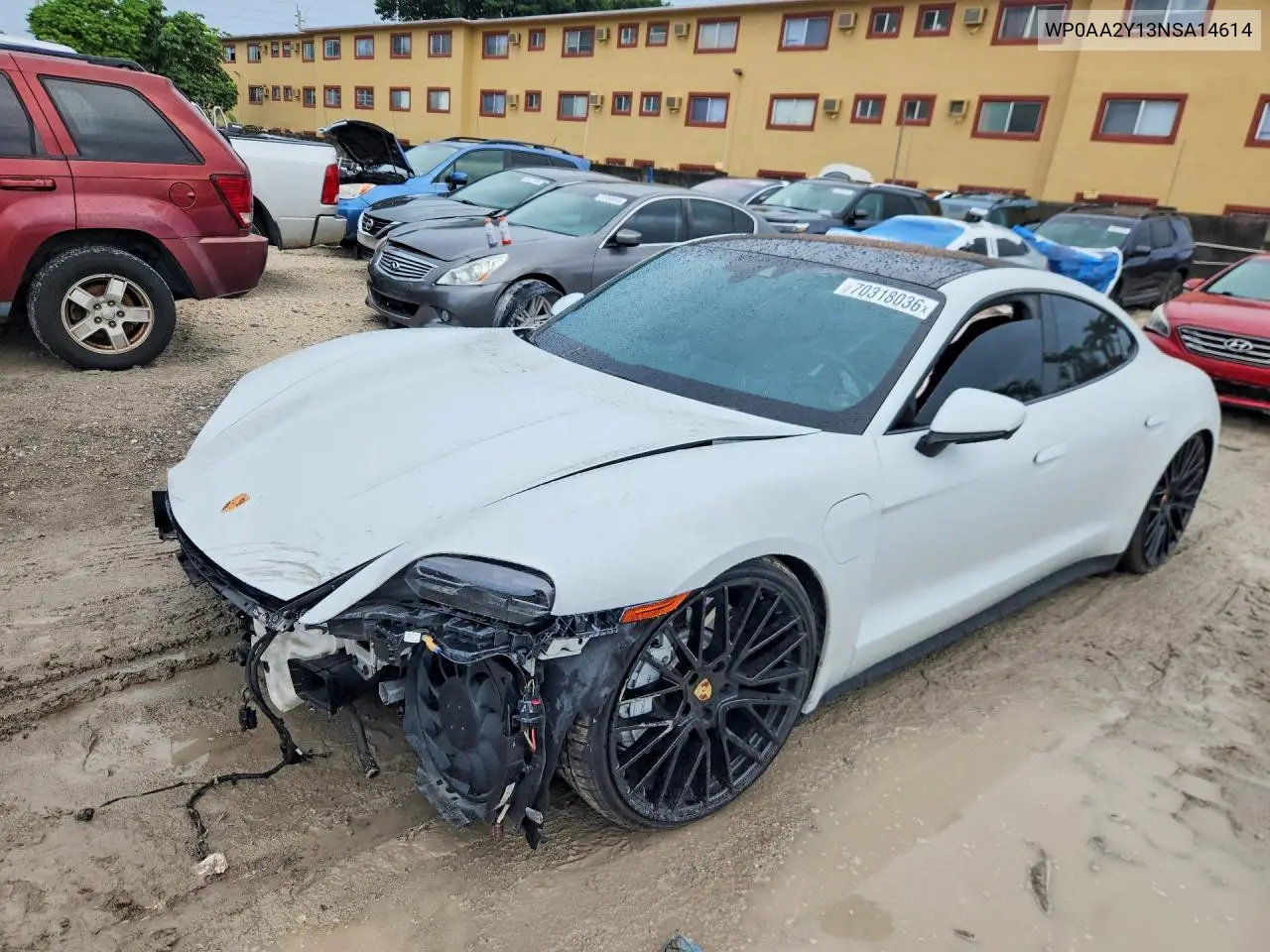 PORSCHE TAYCAN 2022, VIN WP0AA2Y13NSA14614