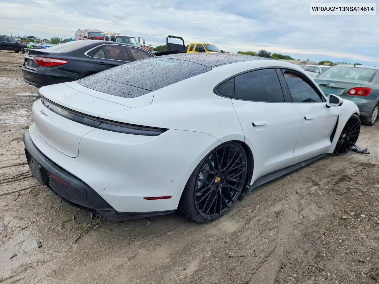 2022 PORSCHE TAYCAN VIN WP0AA2Y13NSA14614 — фото 3
