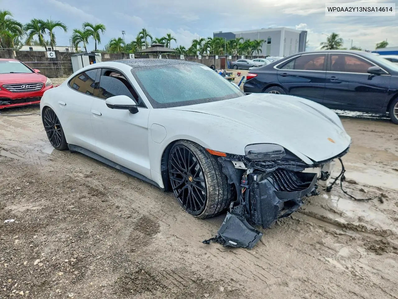 2022 PORSCHE TAYCAN VIN WP0AA2Y13NSA14614 — фото 4