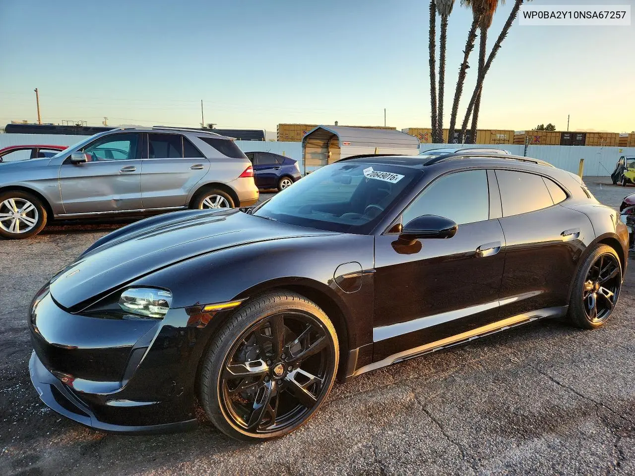 PORSCHE TAYCAN 2022, VIN WP0BA2Y10NSA67257