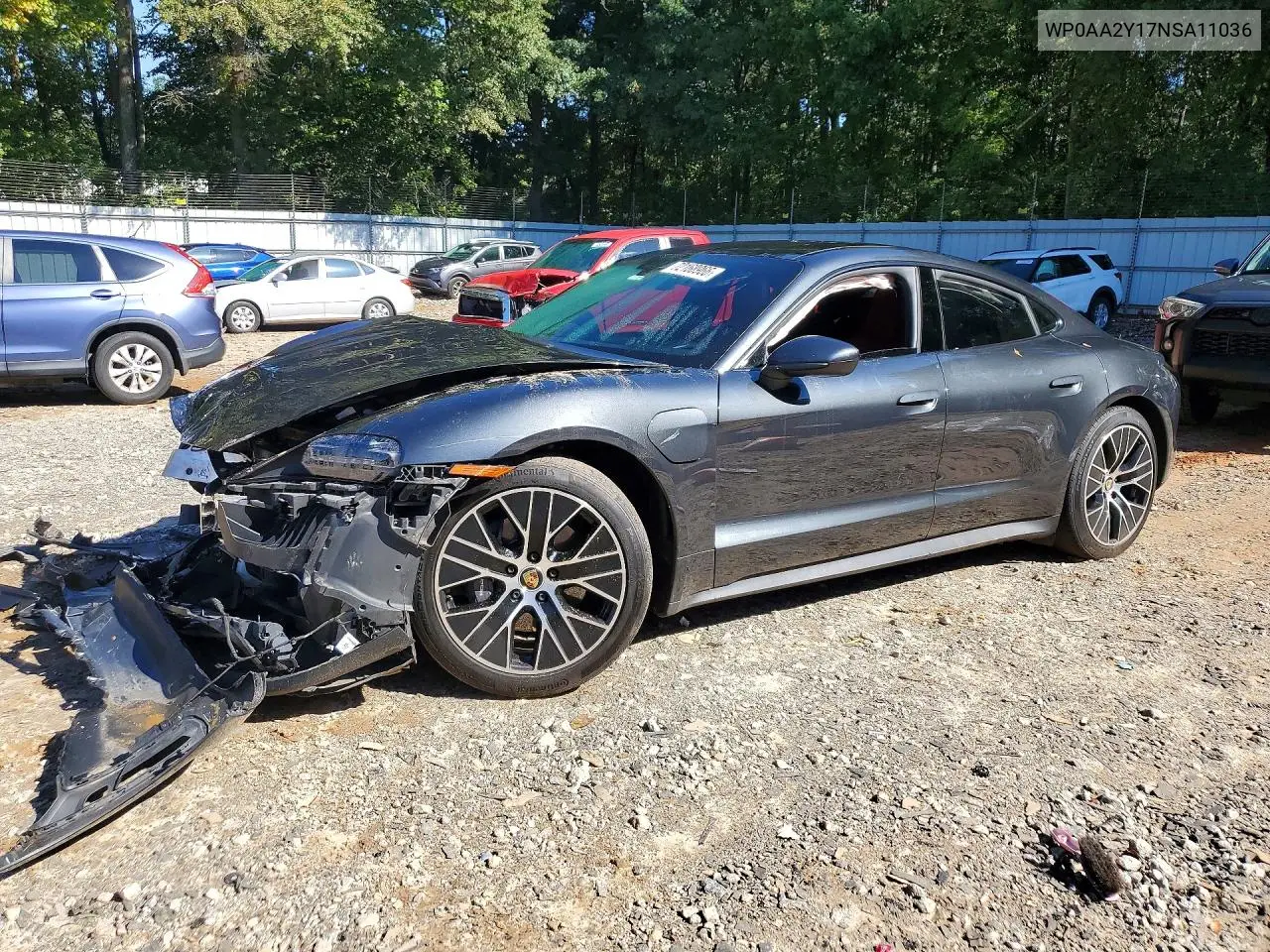 PORSCHE TAYCAN 2022, VIN WP0AA2Y17NSA11036