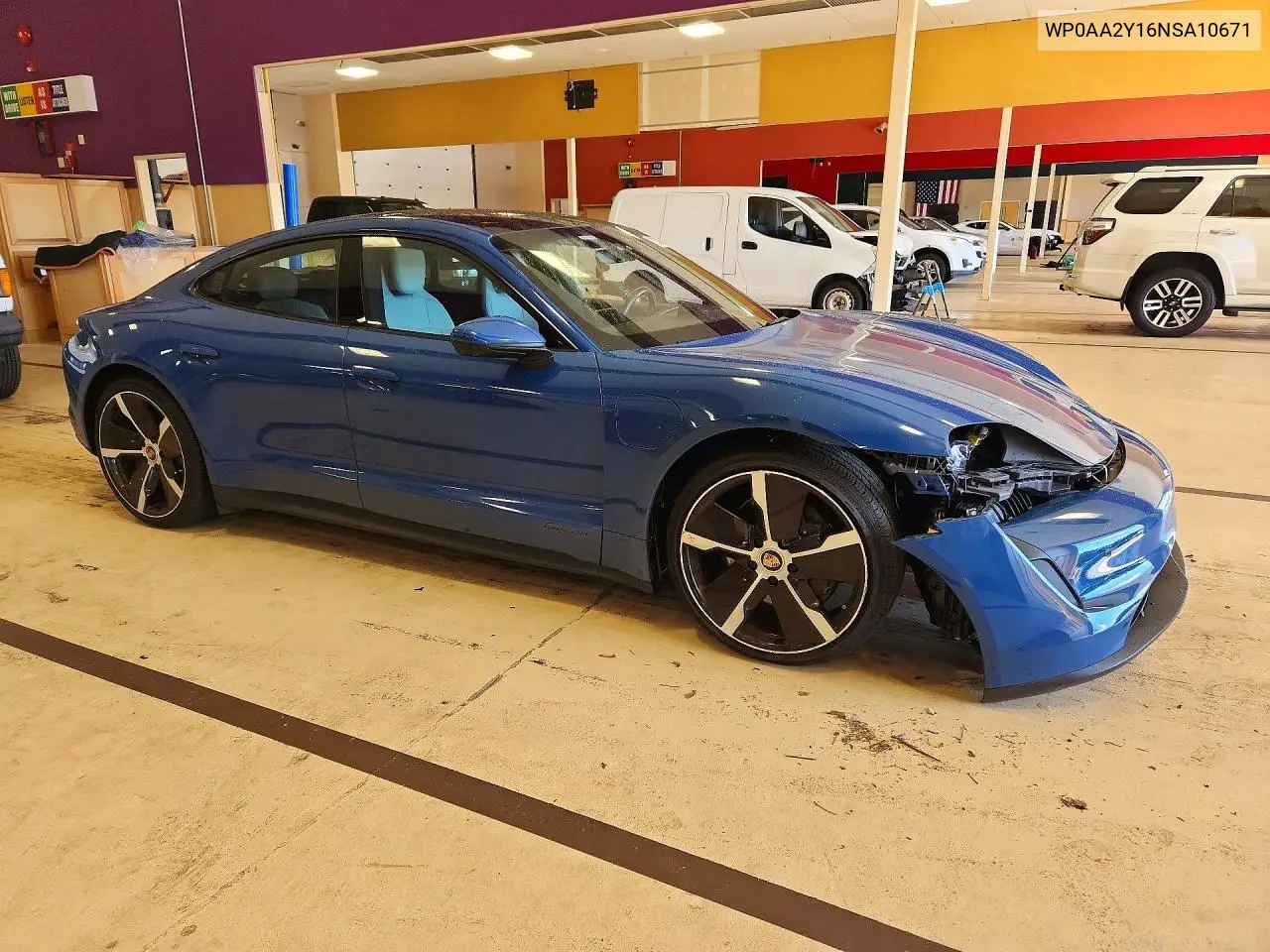 2022 PORSCHE TAYCAN VIN WP0AA2Y16NSA10671 — фото 4
