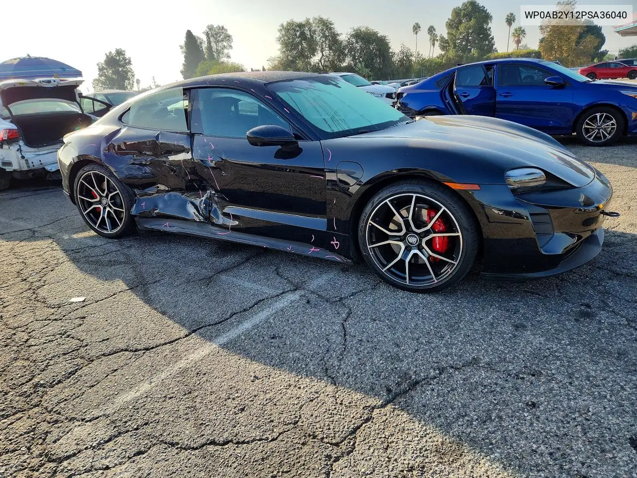 2023 PORSCHE TAYCAN VIN WP0AB2Y12PSA36040 — фото 4
