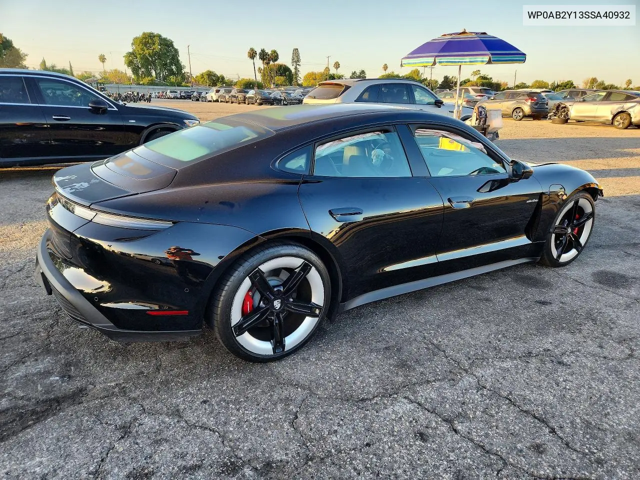 2025 PORSCHE TAYCAN VIN WP0AB2Y13SSA40932 — фото 3