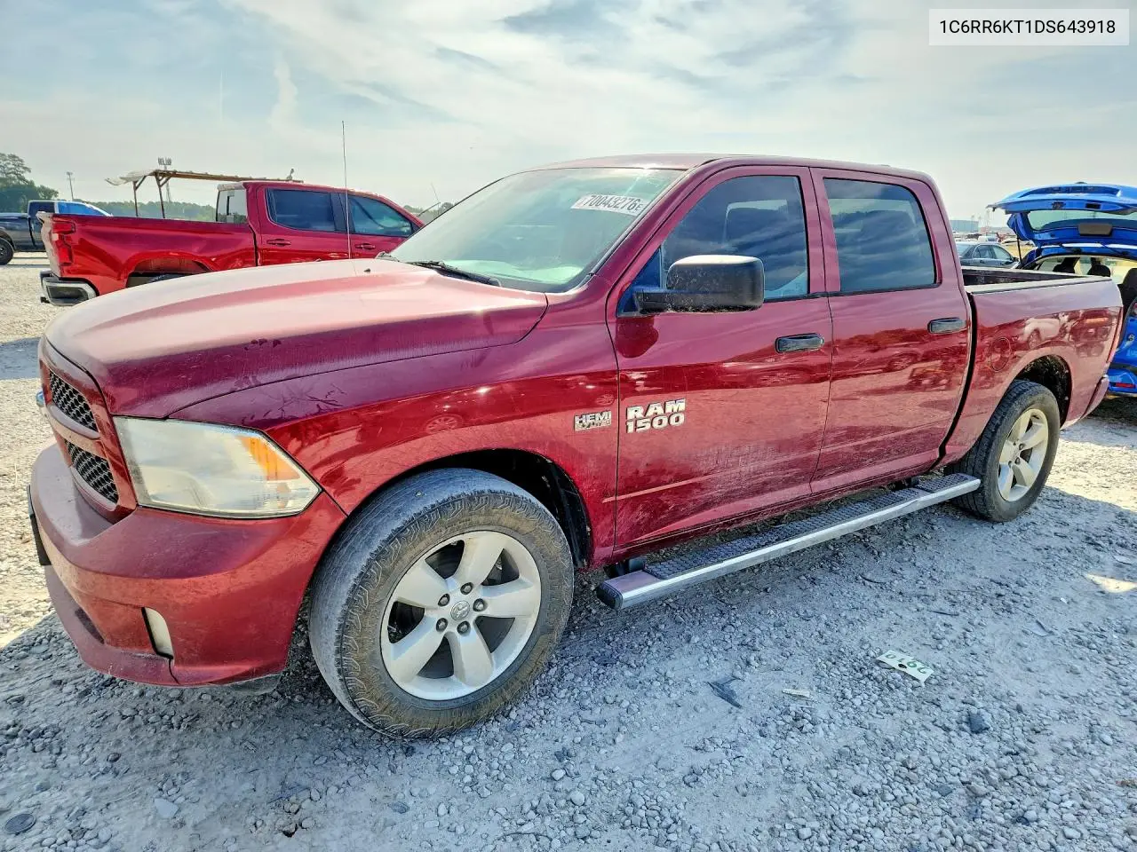RAM 1500 2013, VIN 1C6RR6KT1DS643918