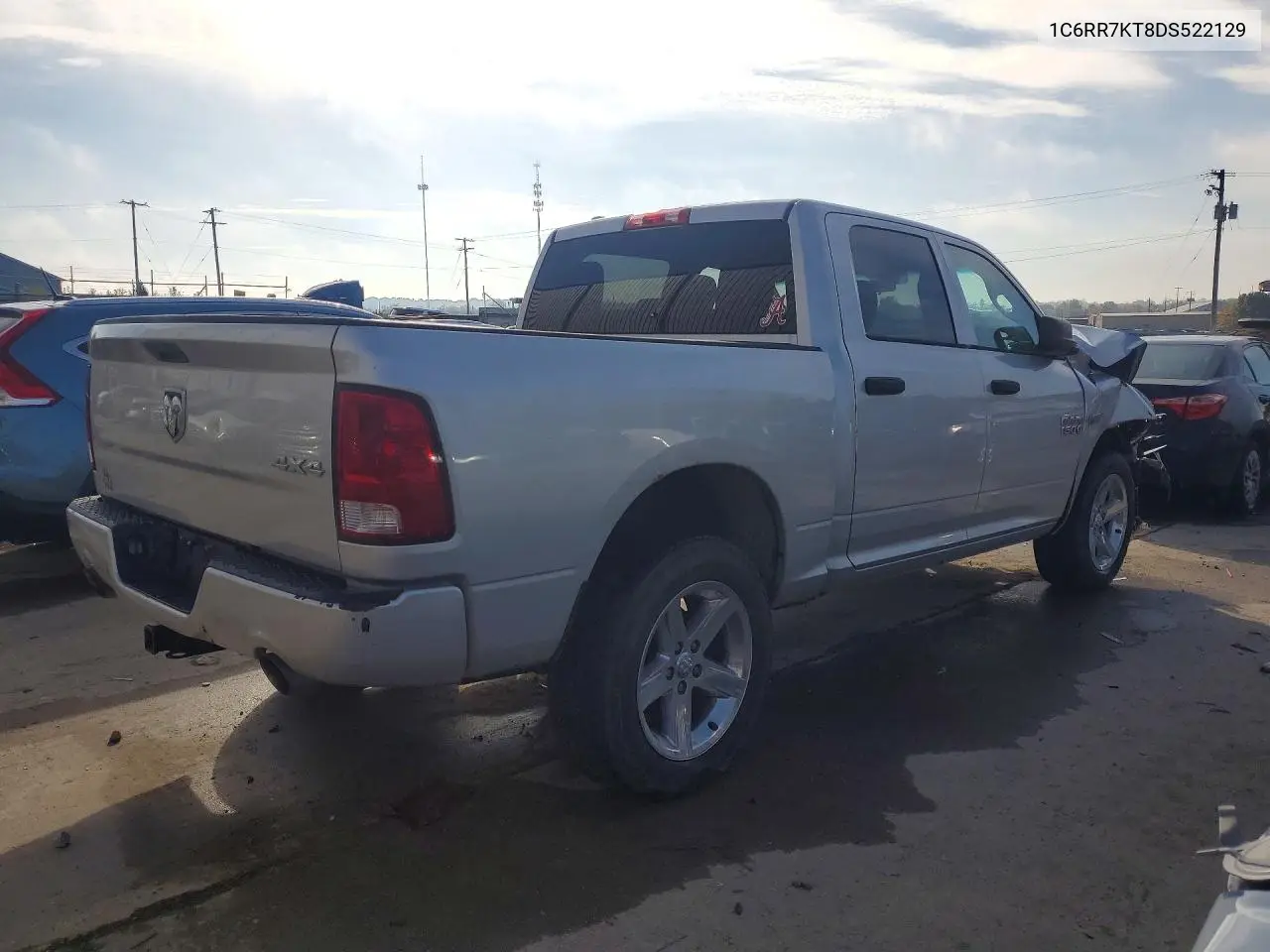 2013 RAM 1500 VIN 1C6RR7KT8DS522129 — фото 3