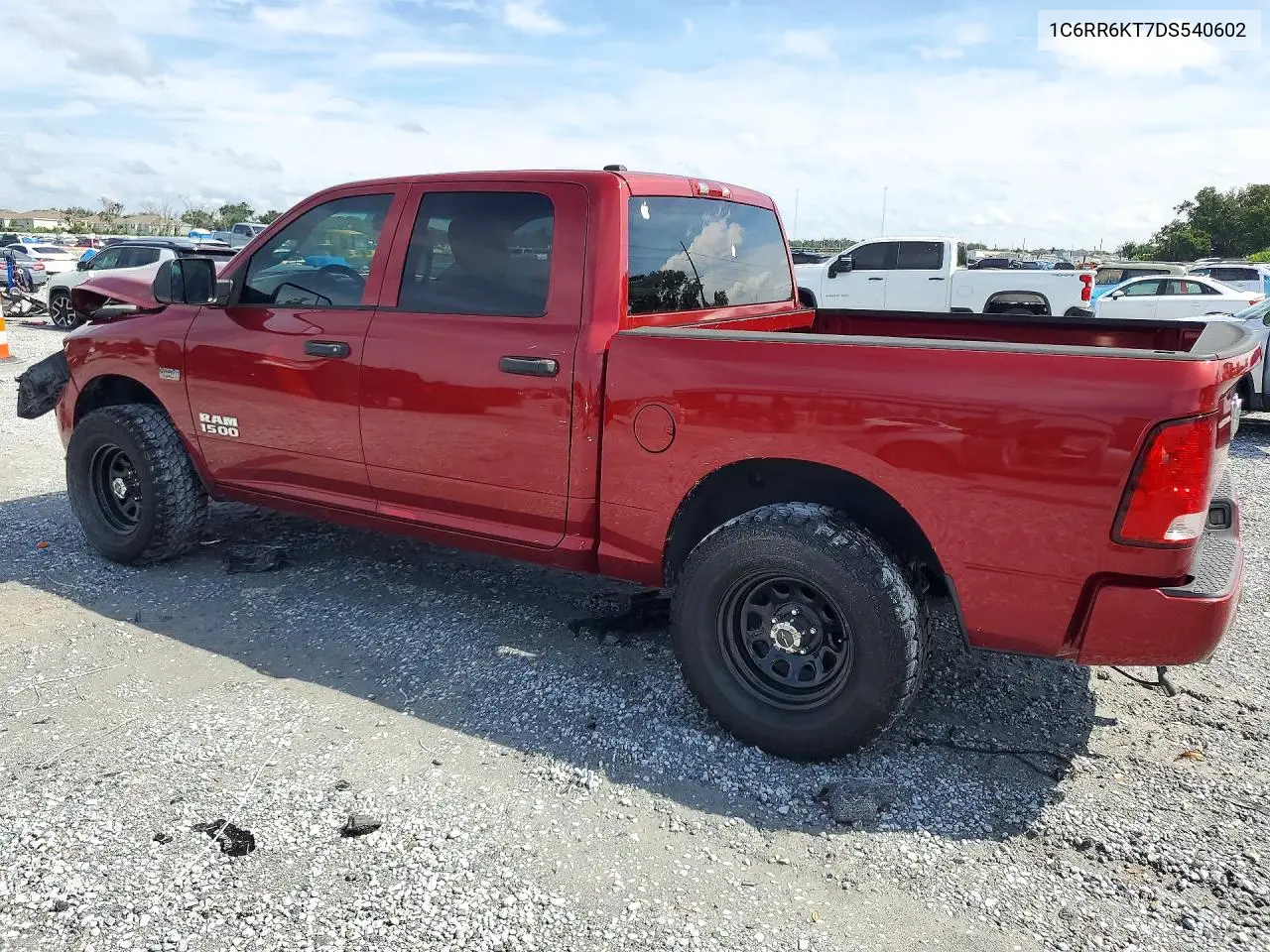 2013 RAM 1500 VIN 1C6RR6KT7DS540602 — фото 3