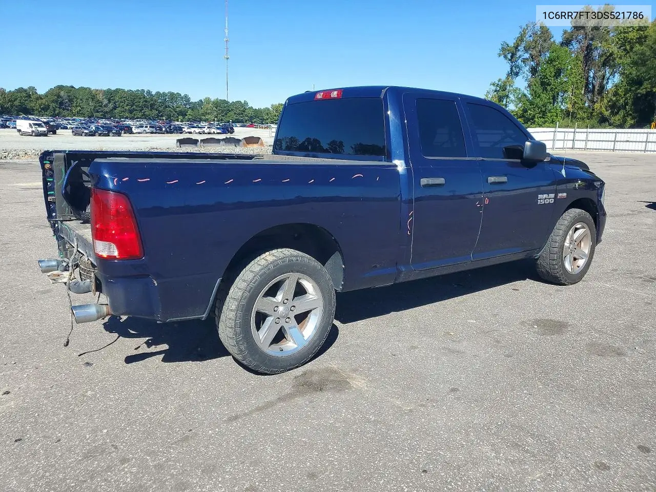 2013 RAM 1500 VIN 1C6RR7FT3DS521786 — фото 3