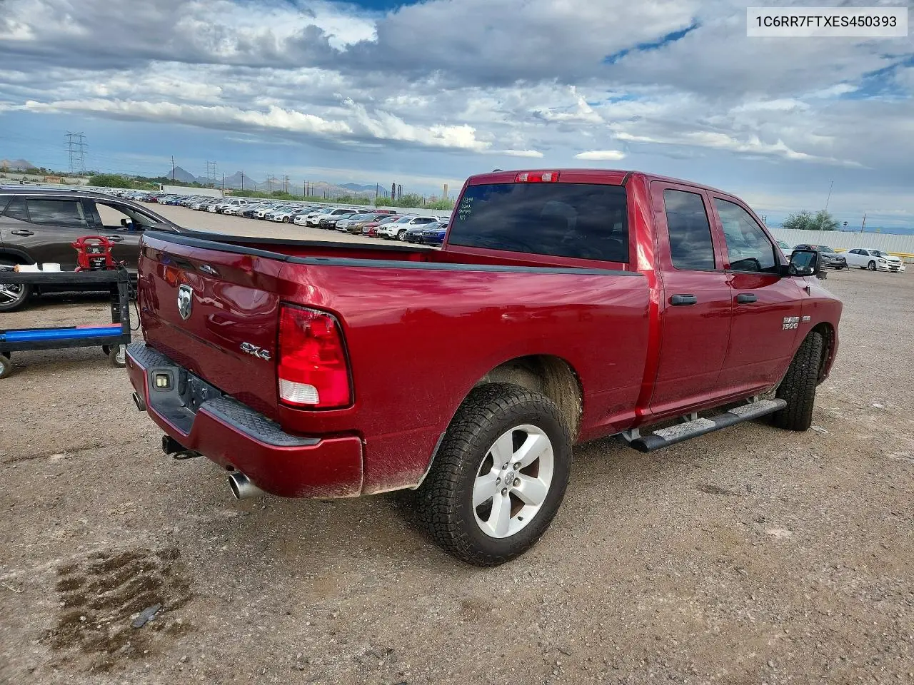 2014 RAM 1500 VIN 1C6RR7FTXES450393 — фото 2