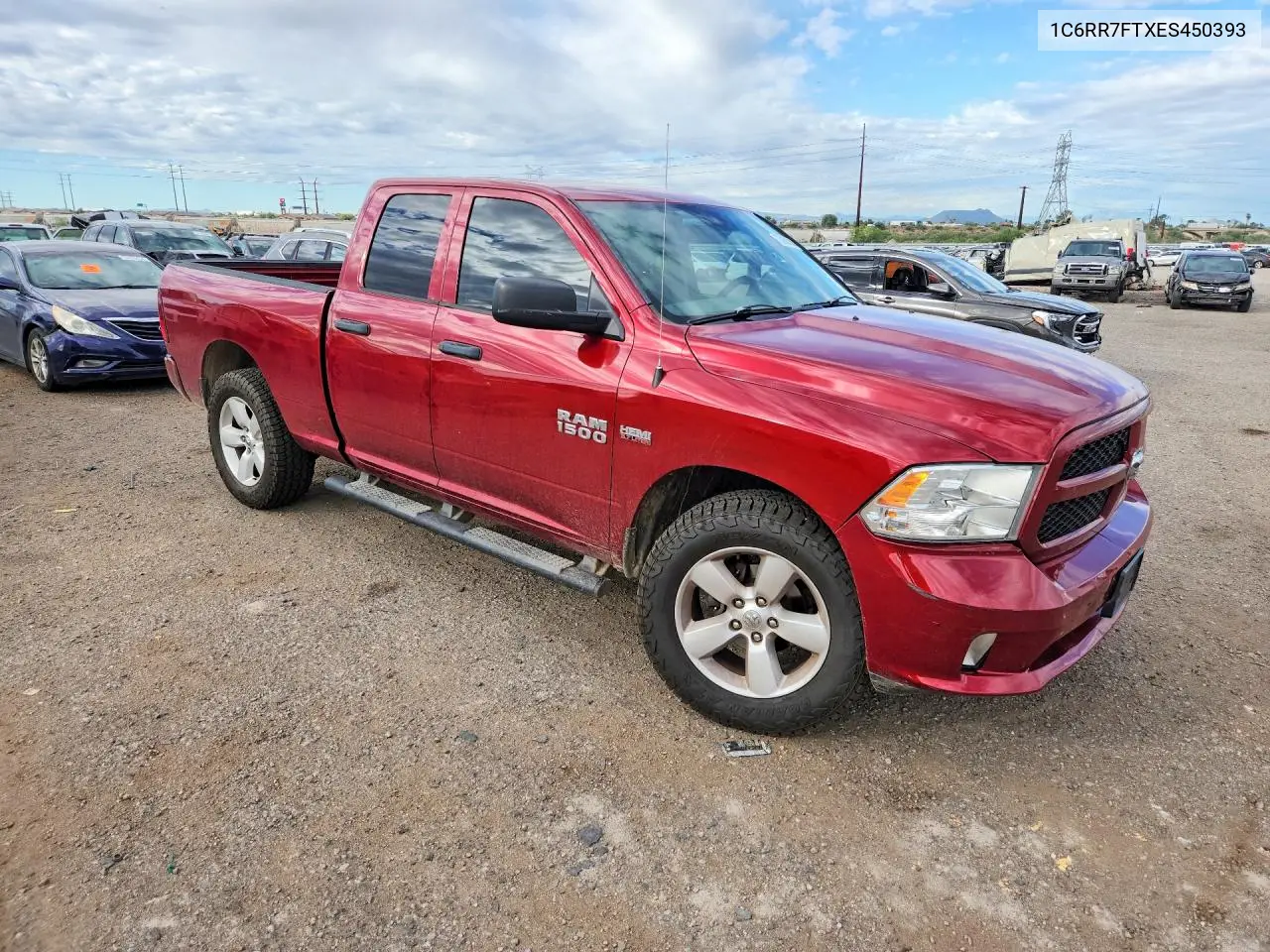2014 RAM 1500 VIN 1C6RR7FTXES450393 — фото 4