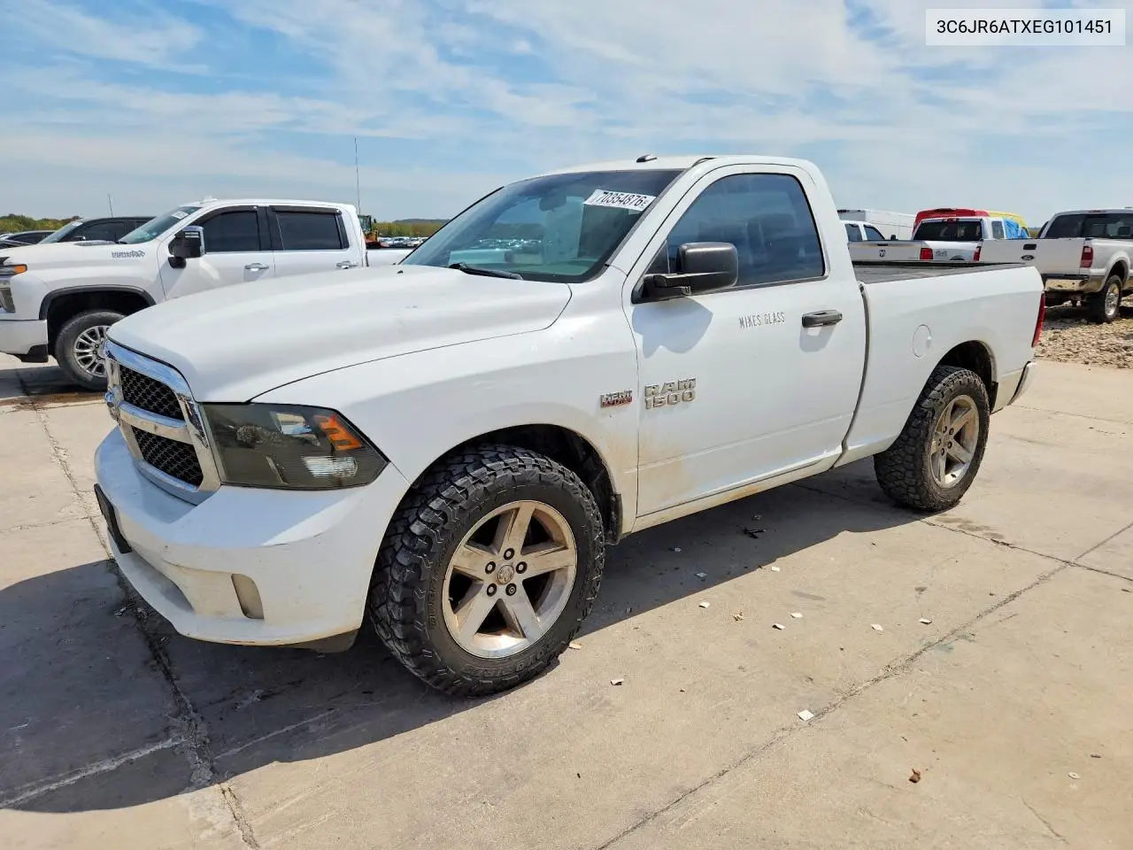 RAM 1500 2014, VIN 3C6JR6ATXEG101451