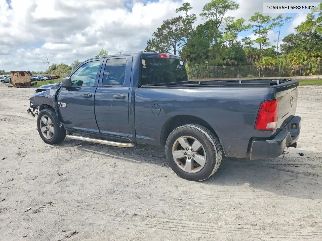 2014 RAM 1500 VIN 1C6RR6FT6ES355422 — фото 2