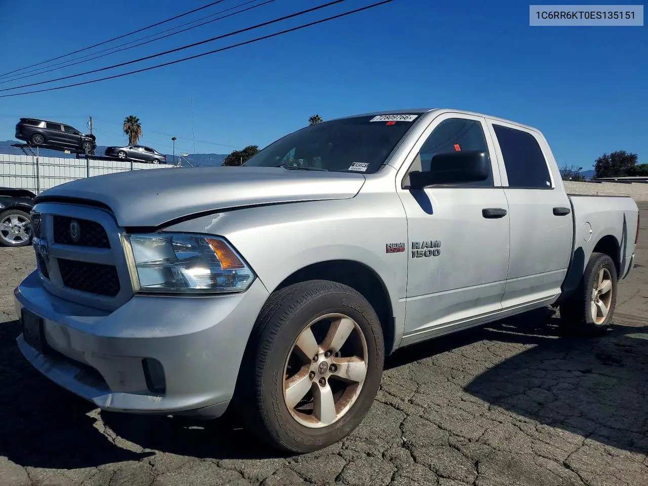 RAM 1500 2014, VIN 1C6RR6KT0ES135151