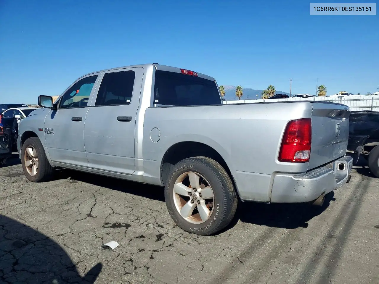 2014 RAM 1500 VIN 1C6RR6KT0ES135151 — фото 2
