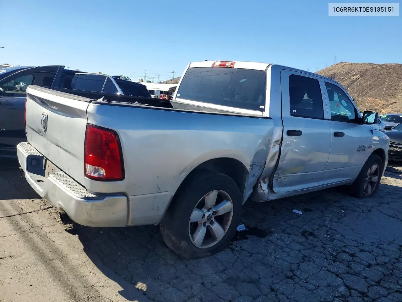 2014 RAM 1500 VIN 1C6RR6KT0ES135151 — фото 3