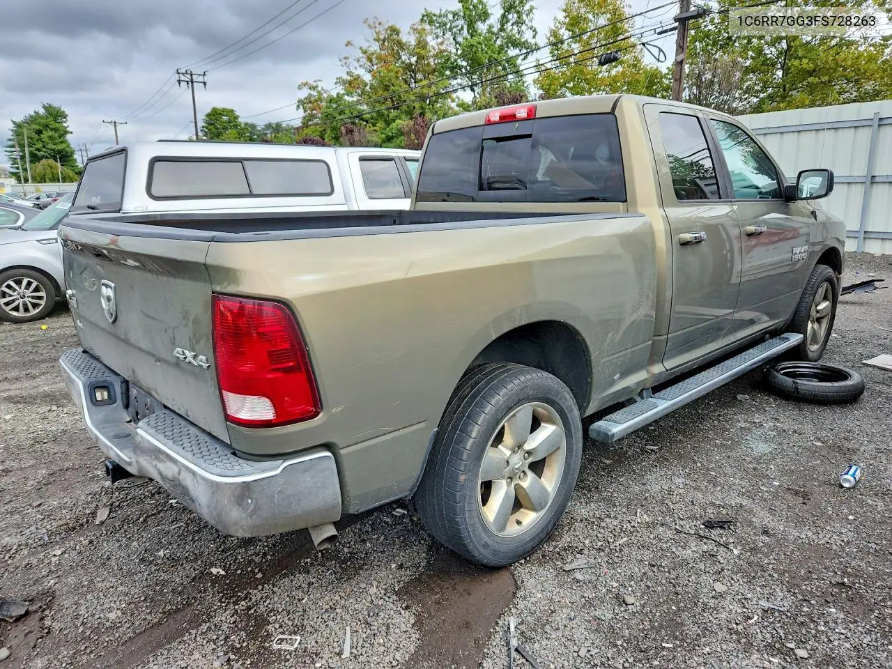 2015 RAM 1500 VIN 1C6RR7GG3FS728263 — фото 3
