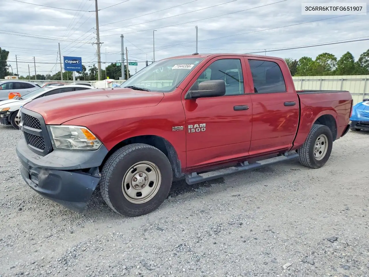 RAM 1500 2015, VIN 3C6RR6KT0FG651907