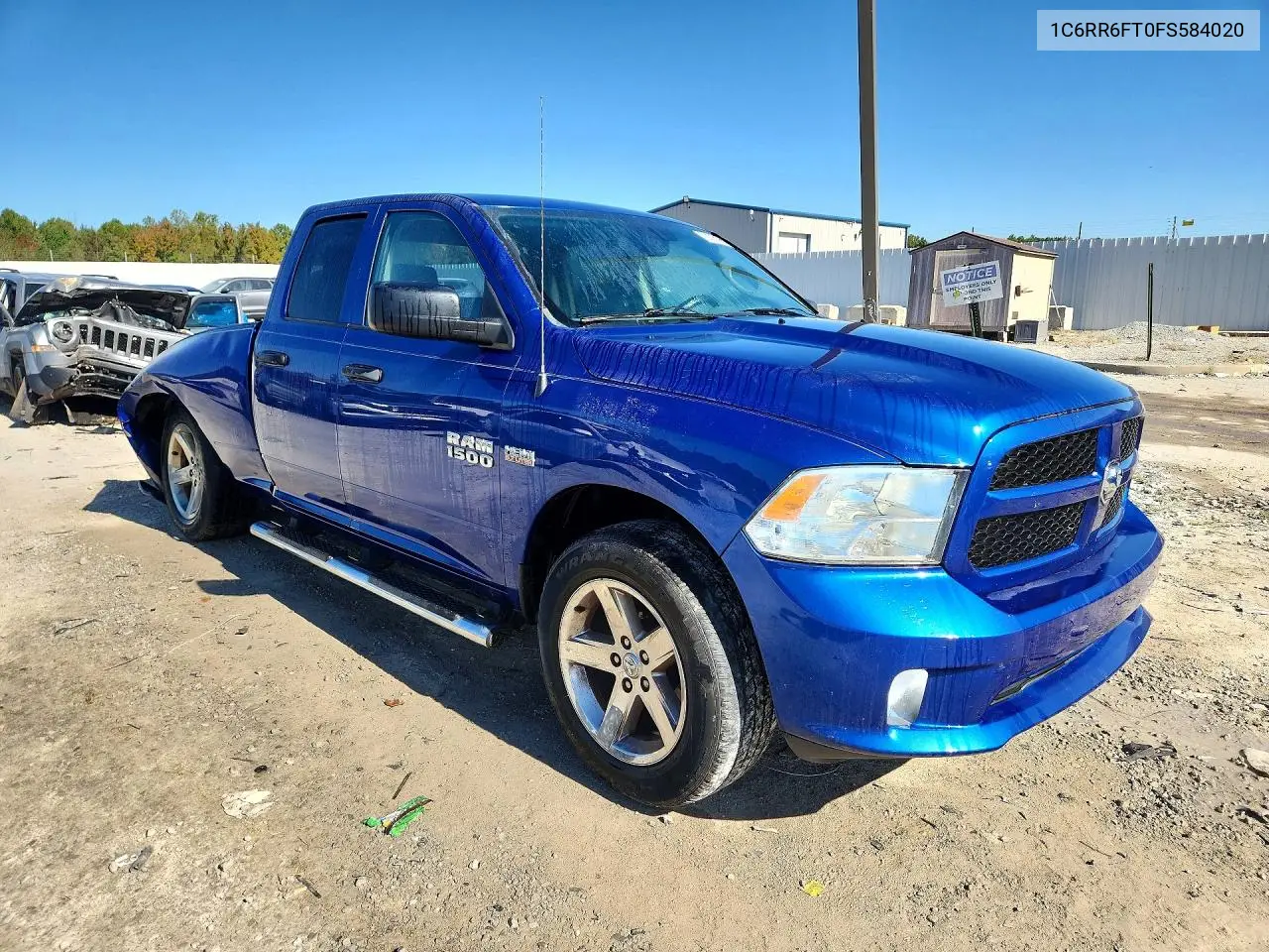 2015 RAM 1500 VIN 1C6RR6FT0FS584020 — фото 4