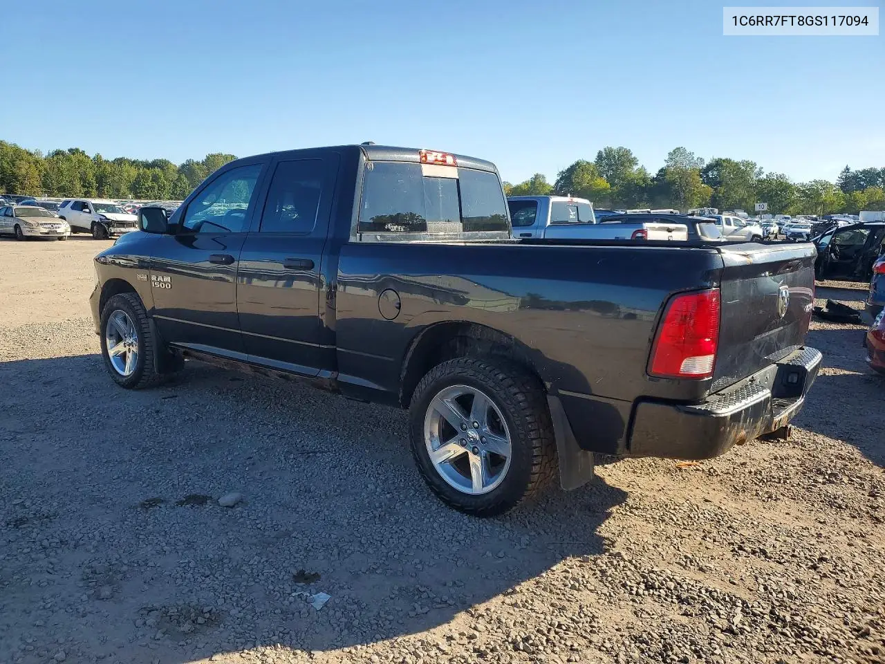 2016 RAM 1500 VIN 1C6RR7FT8GS117094 — фото 2