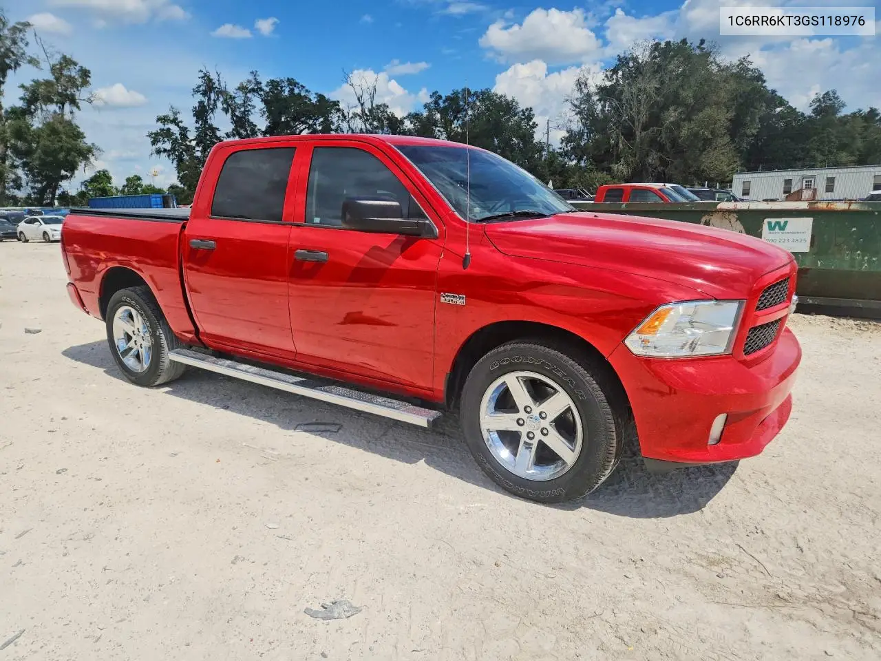 2016 RAM 1500 VIN 1C6RR6KT3GS118976 — фото 4