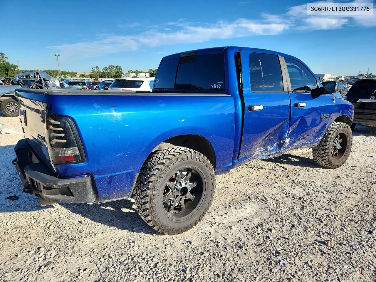 2016 RAM 1500 VIN 3C6RR7LT3GG331776 — фото 3