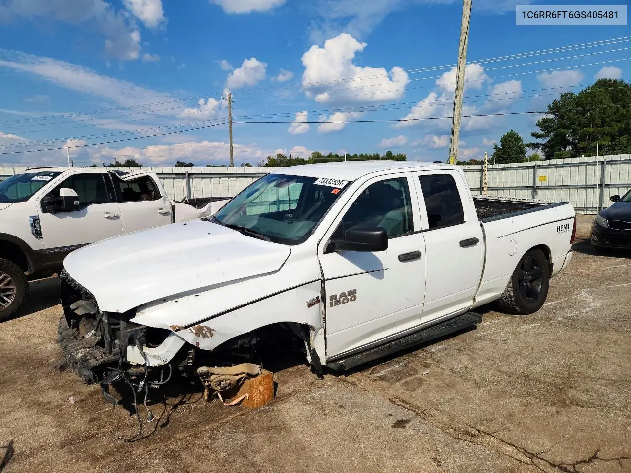 RAM 1500 2016, VIN 1C6RR6FT6GS405481