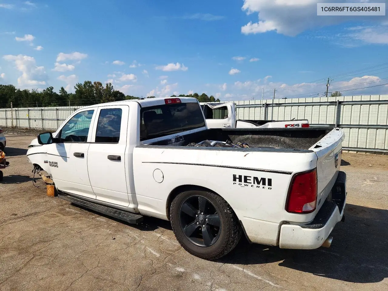 2016 RAM 1500 VIN 1C6RR6FT6GS405481 — фото 2