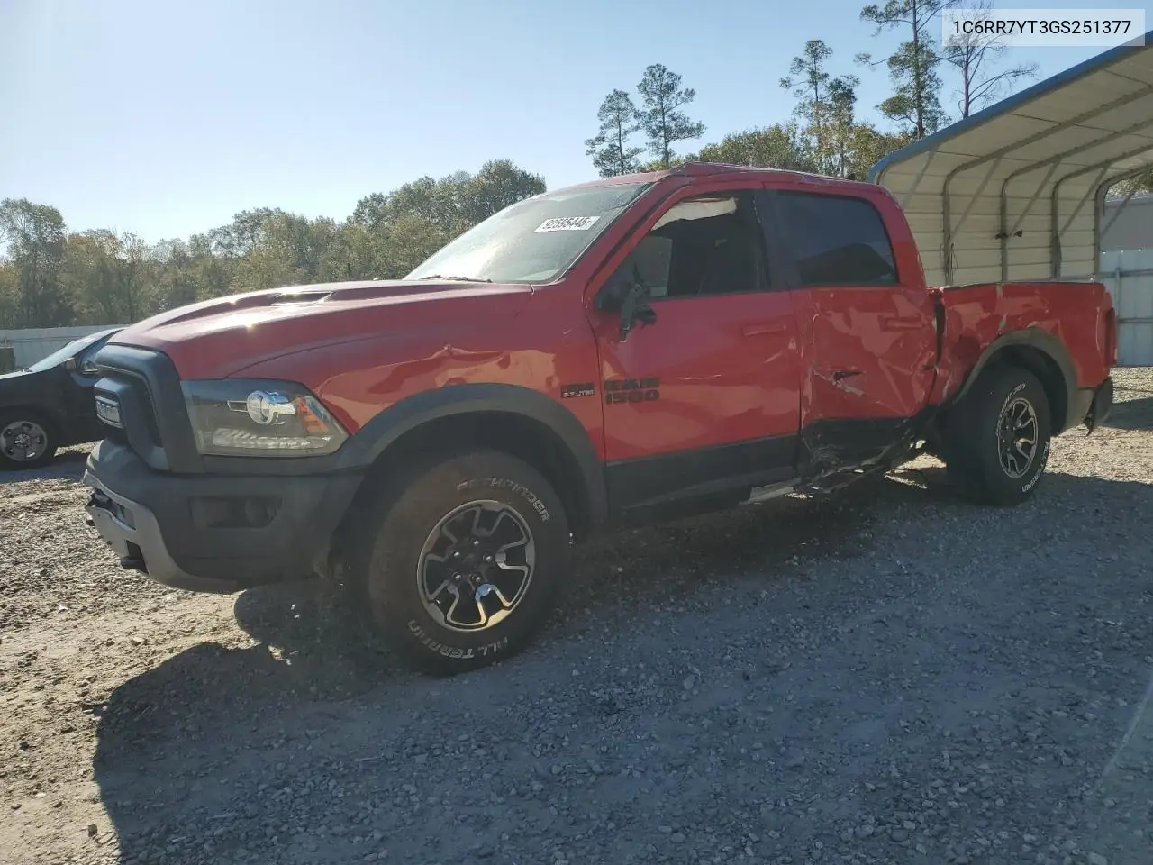 RAM 1500 2016, VIN 1C6RR7YT3GS251377