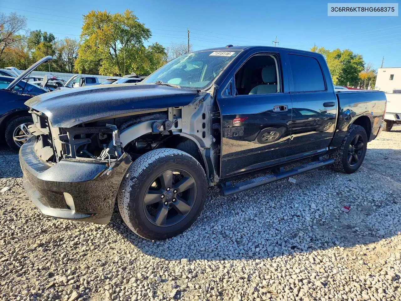 RAM 1500 2017, VIN 3C6RR6KT8HG668375