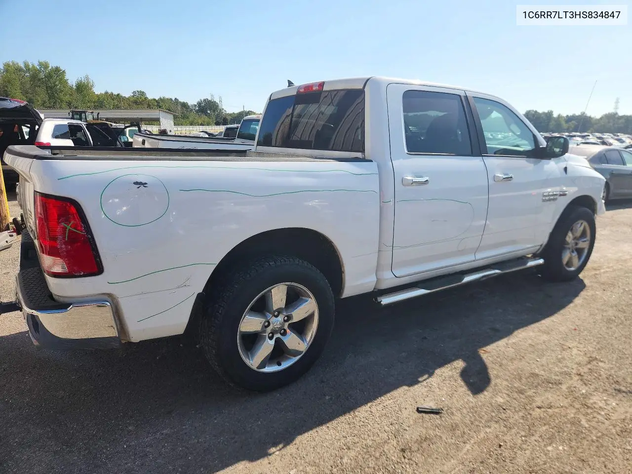 2017 RAM 1500 VIN 1C6RR7LT3HS834847 — фото 3