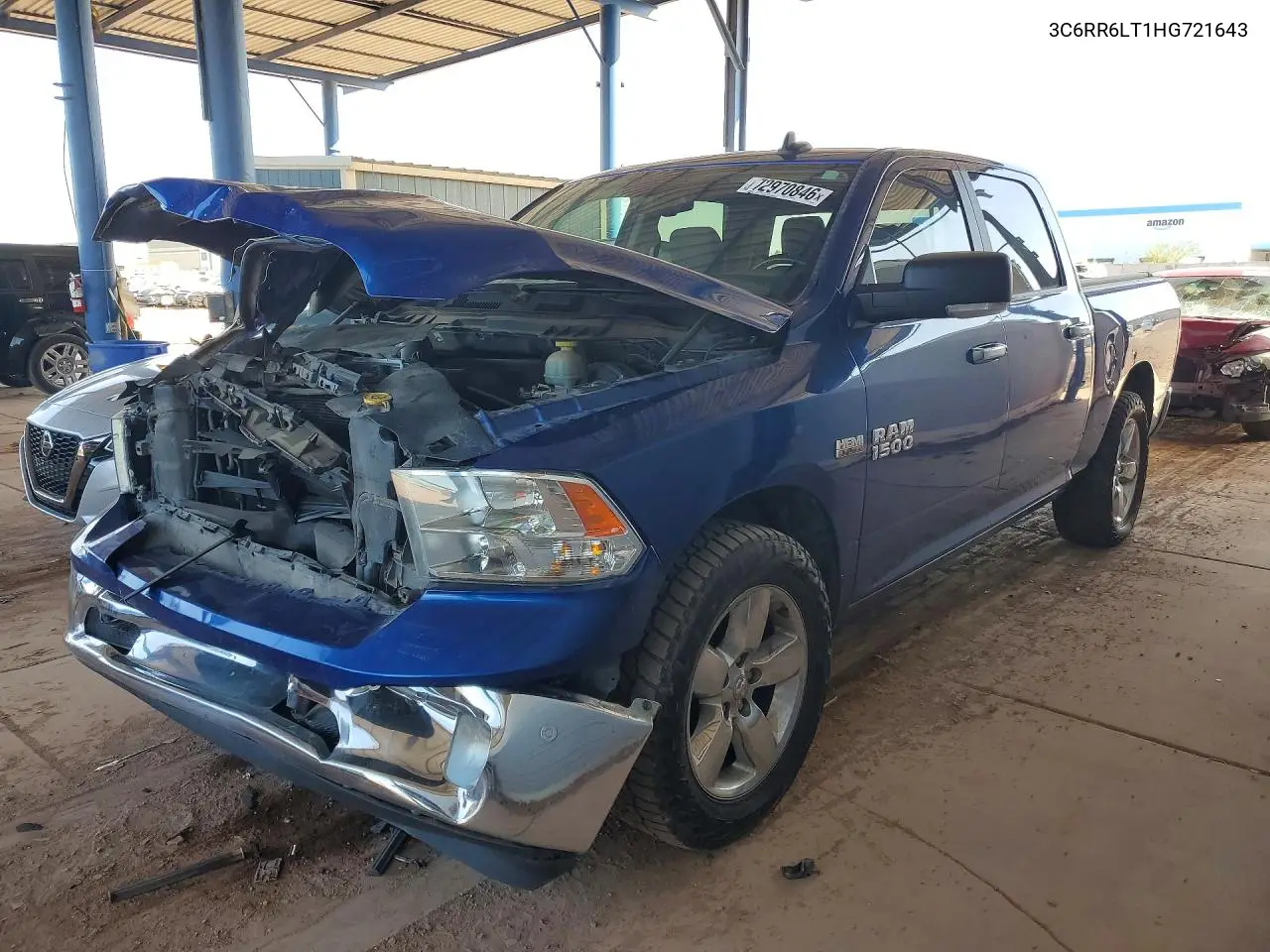 RAM 1500 2017, VIN 3C6RR6LT1HG721643