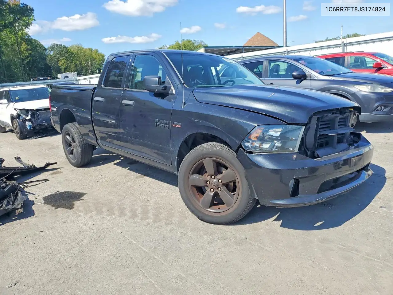2018 RAM 1500 VIN 1C6RR7FT8JS174824 — фото 4