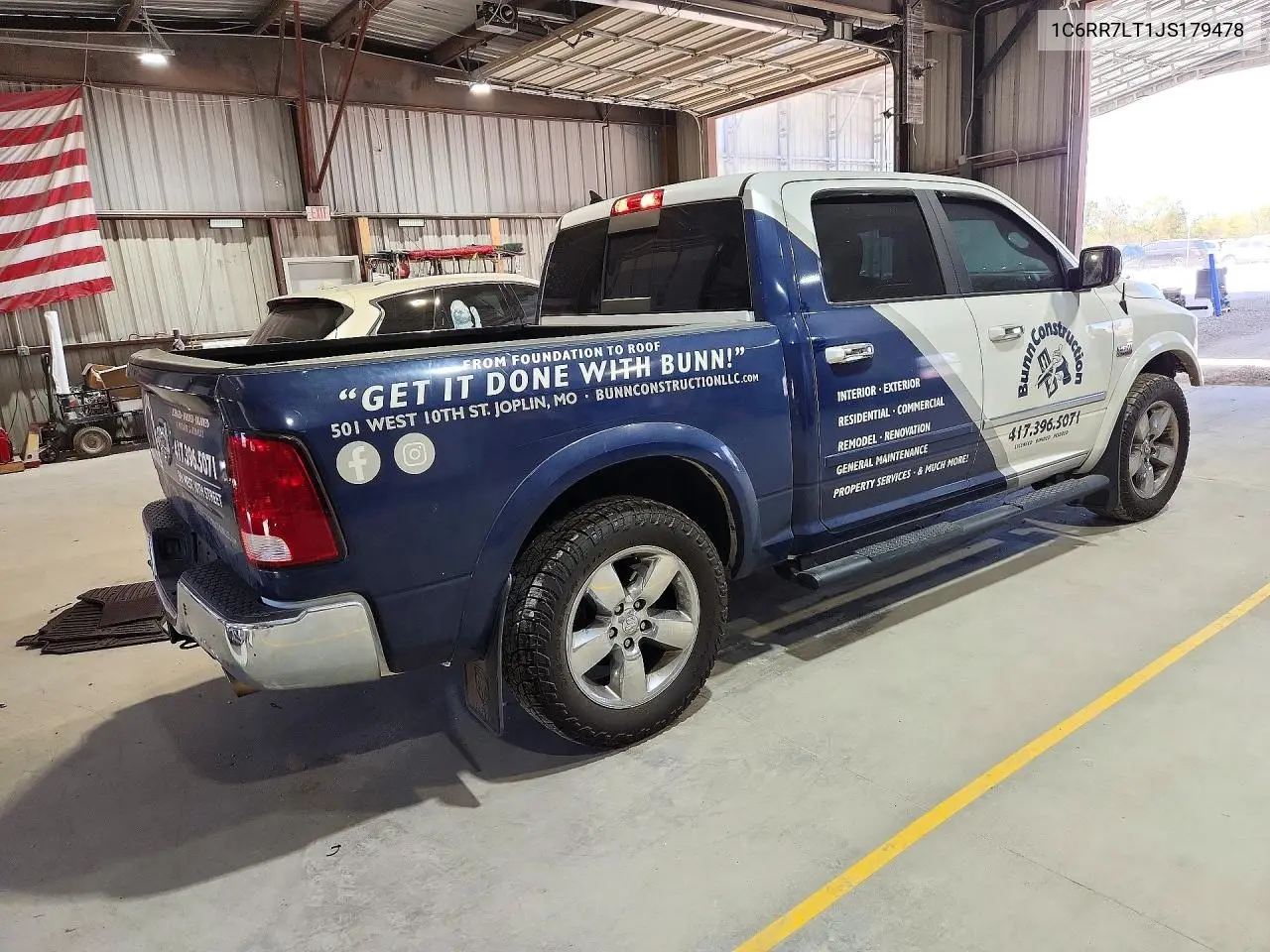 2018 RAM 1500 VIN 1C6RR7LT1JS179478 — фото 3