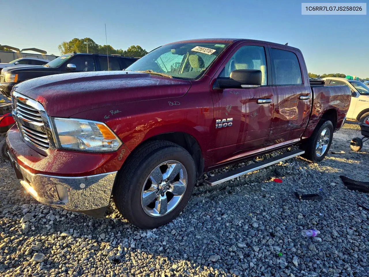 RAM 1500 2018, VIN 1C6RR7LG7JS258026
