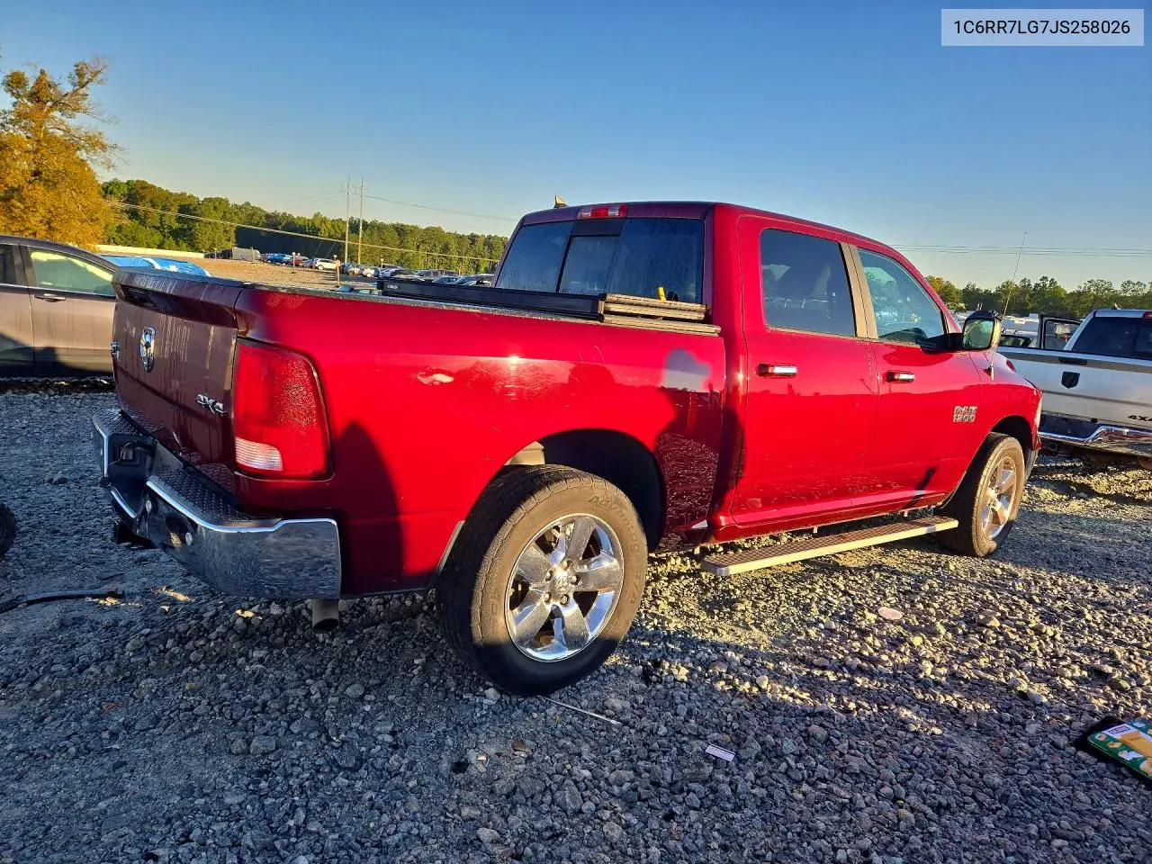 2018 RAM 1500 VIN 1C6RR7LG7JS258026 — фото 3