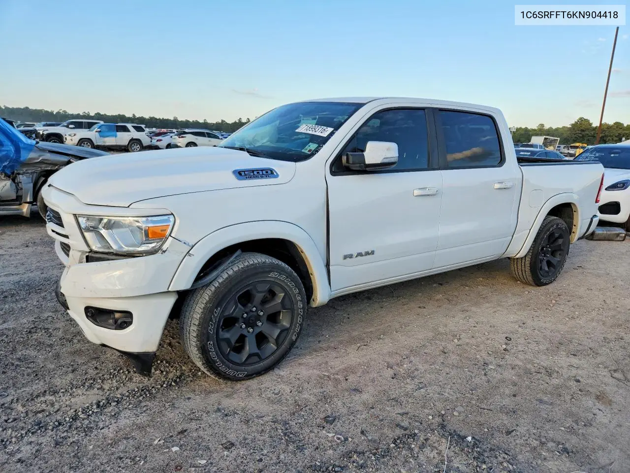 RAM 1500 2019, VIN 1C6SRFFT6KN904418