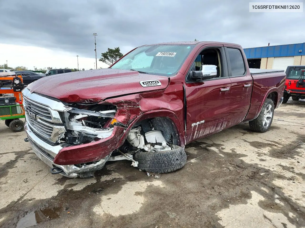 RAM 1500 2019, VIN 1C6SRFDT8KN812620