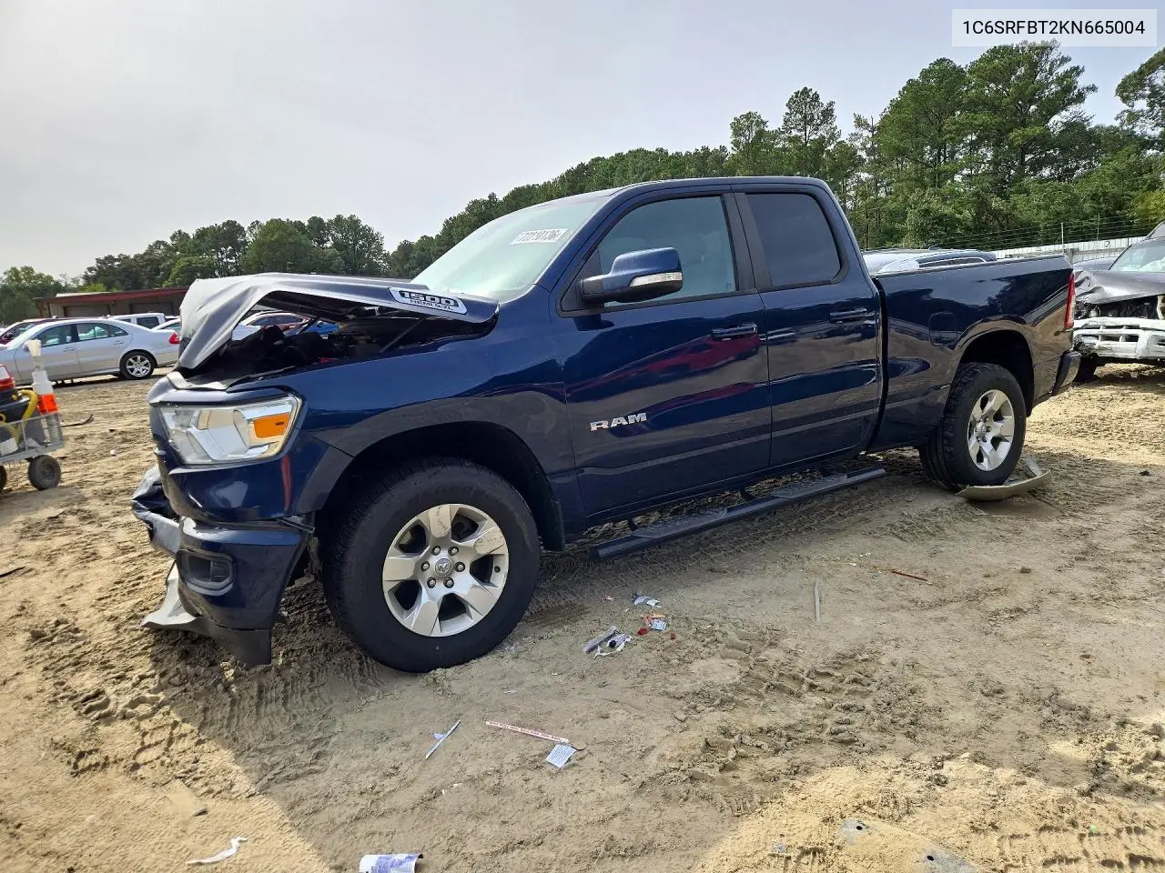RAM 1500 2019, VIN 1C6SRFBT2KN665004