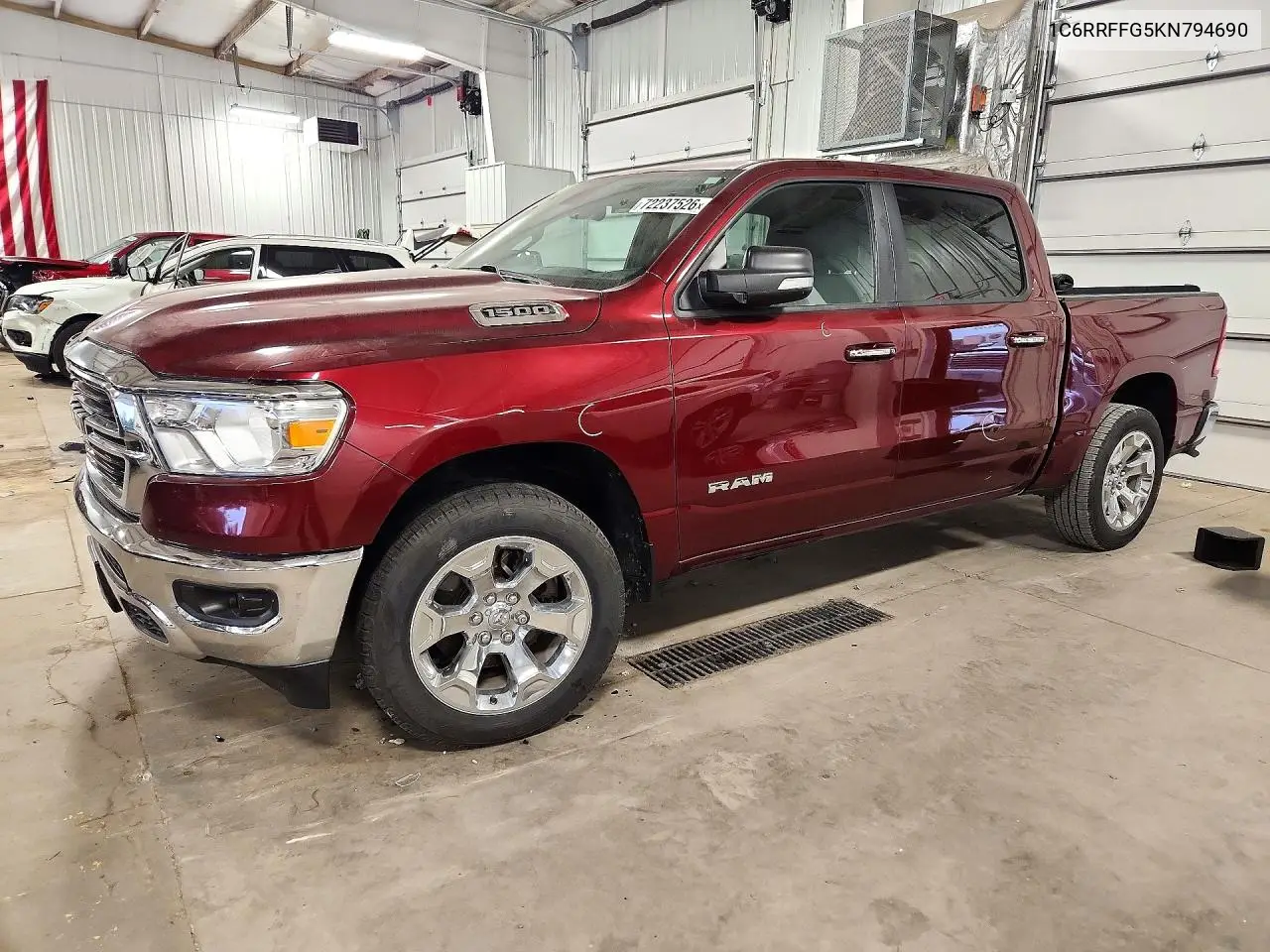 RAM 1500 2019, VIN 1C6RRFFG5KN794690