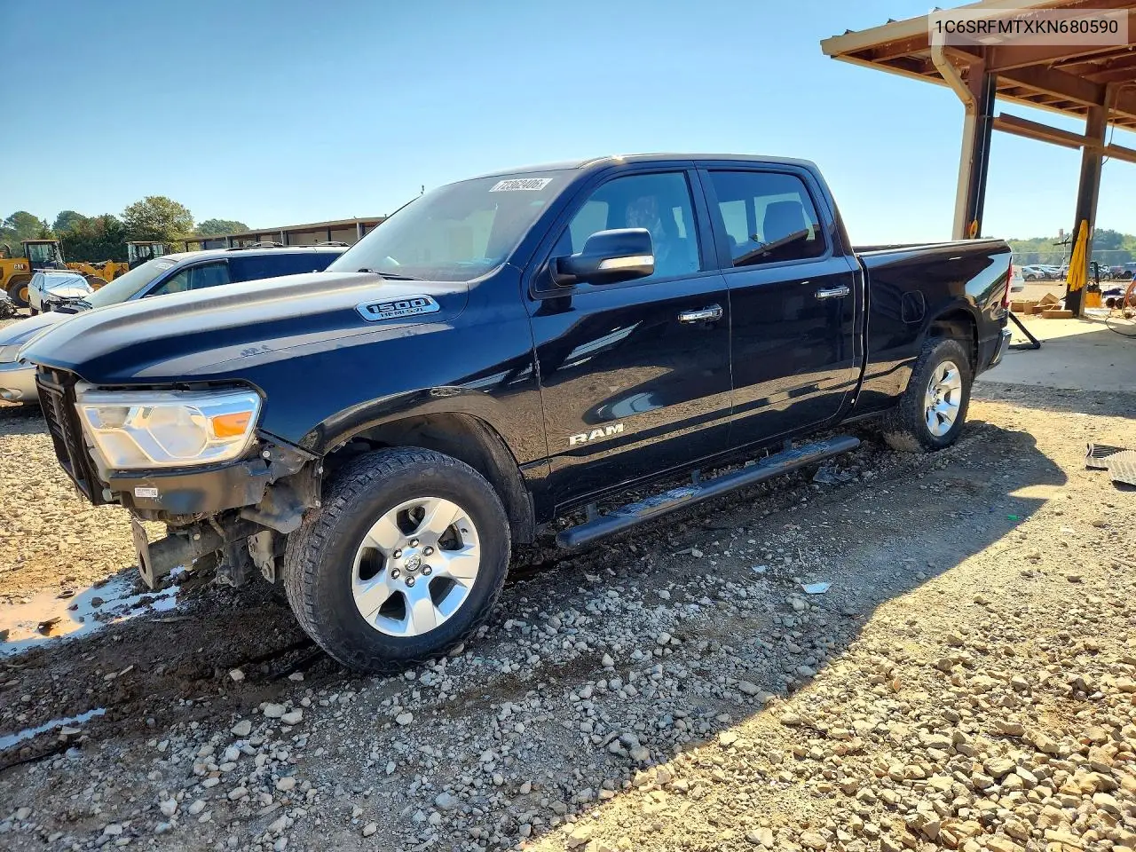 RAM 1500 2019, VIN 1C6SRFMTXKN680590